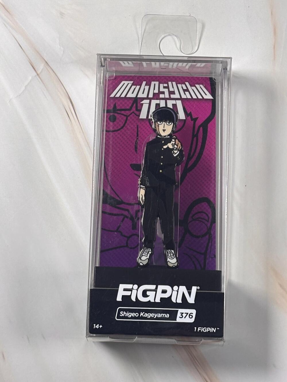 FiGPiN Shigeo Kageyama #376 Pin Mob Psycho 100 New Collectible Enamel Pin